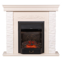 Камінокомплект Марсель White + INVER BLACK